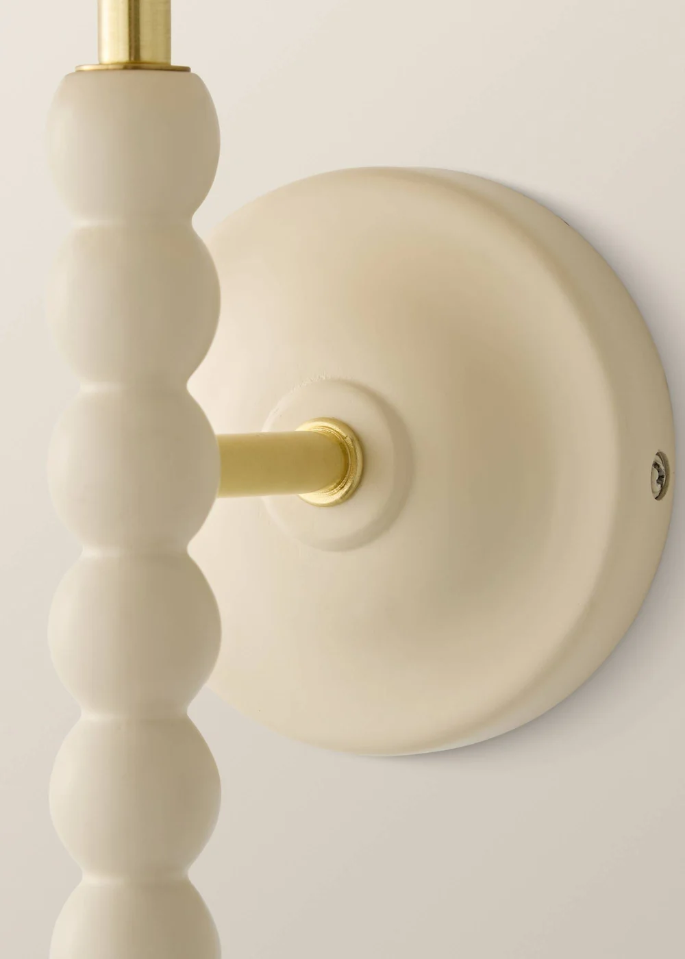 ValueLights Bobble Cream Wall Light with Blue Trim Scallop Shade - One Size Image 3