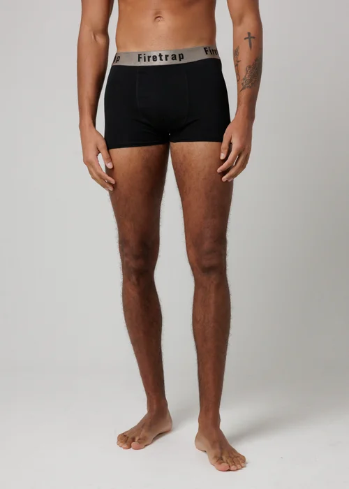 Firetrap Multi 3 Pack Cotton Stretch Boxers With Logo Waistband - L Image 4