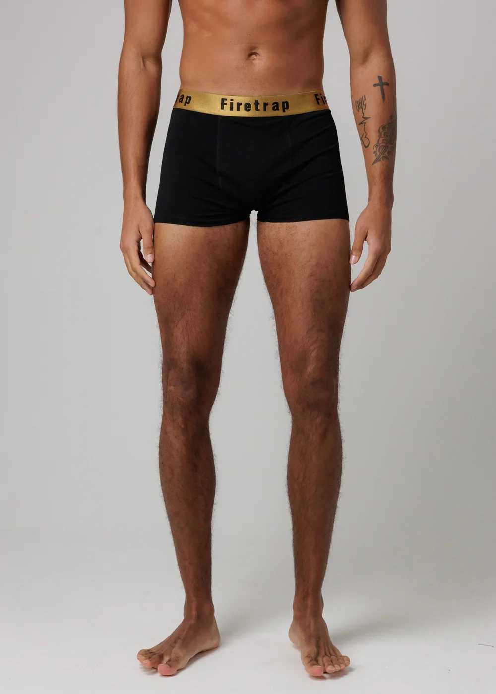 Firetrap Multi 3 Pack Cotton Stretch Boxers With Logo Waistband - L Image 5