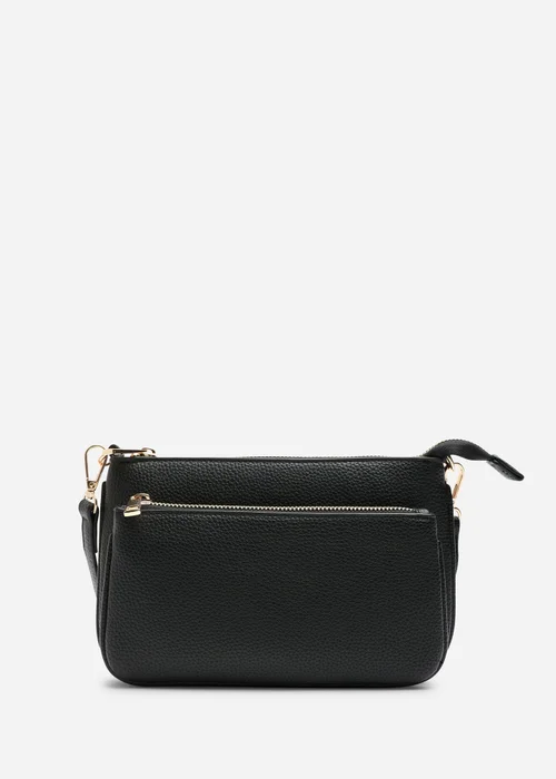 Where's That From Black Elani Small Double Zip Cross Body Bag - One Size Image 1