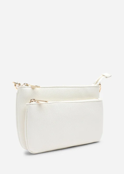 Where's That From Cream Elani Small Double Zip Cross Body Bag - One Size Image 3