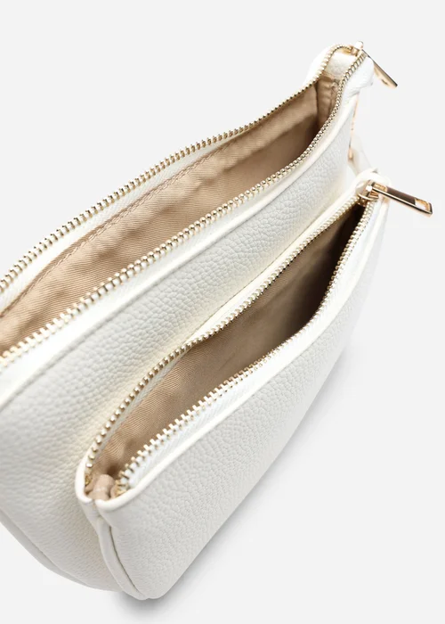 Where's That From Cream Elani Small Double Zip Cross Body Bag - One Size Image 5