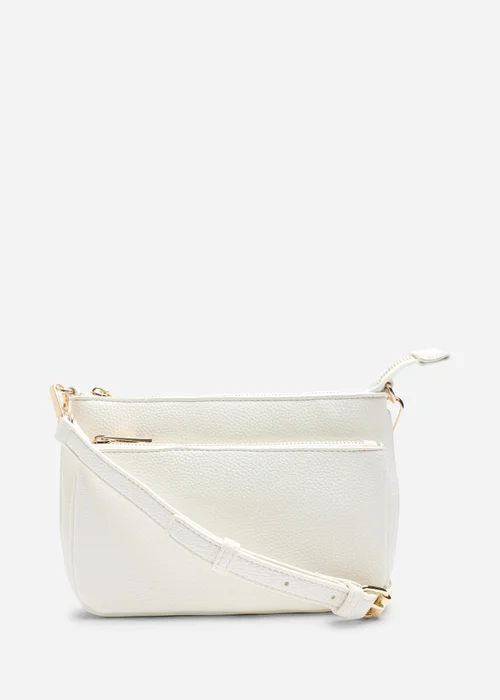 Where's That From Cream Elani Small Double Zip Cross Body Bag - One Size Image 4