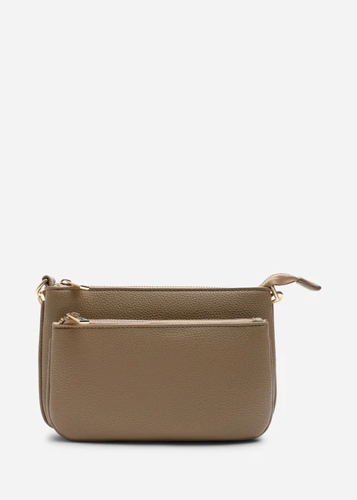 Where's That From Tan Elani Small Double Zip Cross Body Bag - One Size Image 1