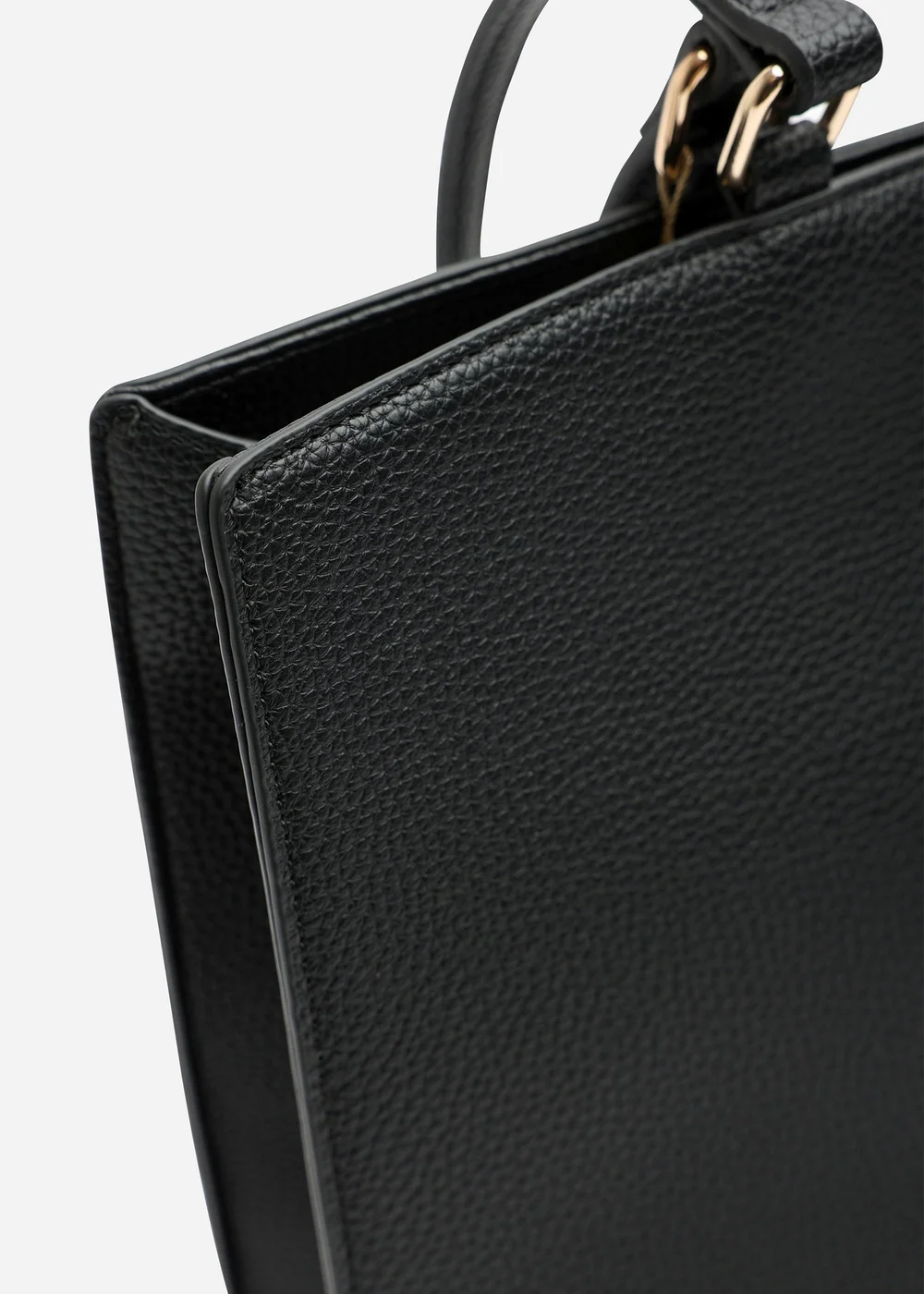 Where's That From Black Mariella Faux Leather Tote Bag - One Size Image 3