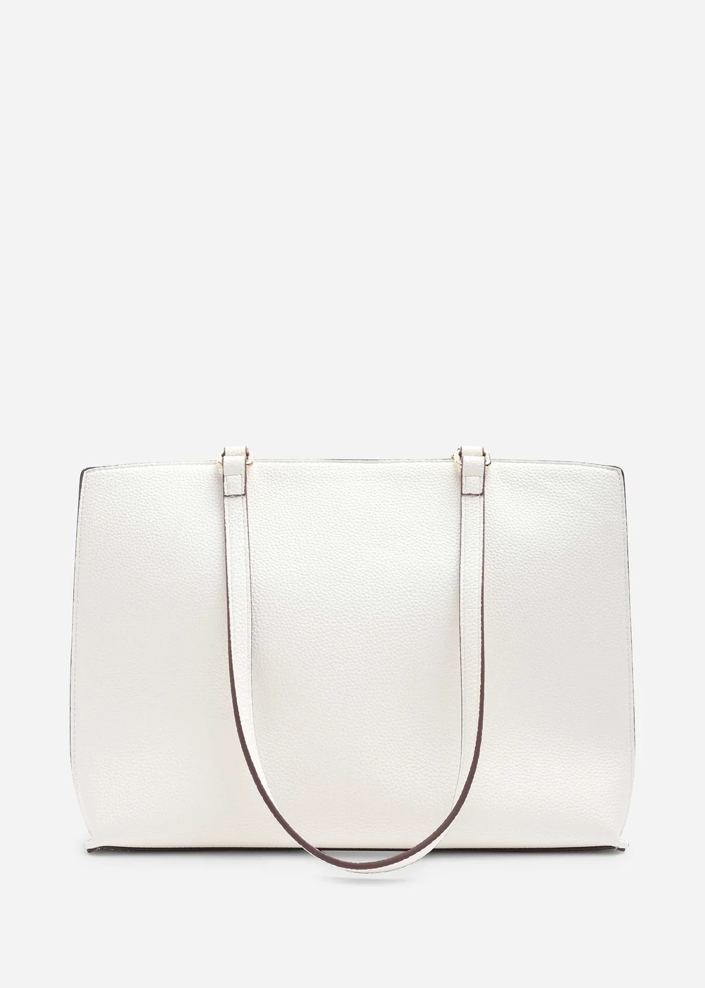 Where's That From Cream Mariella Faux Leather Tote Bag - One Size Image 2