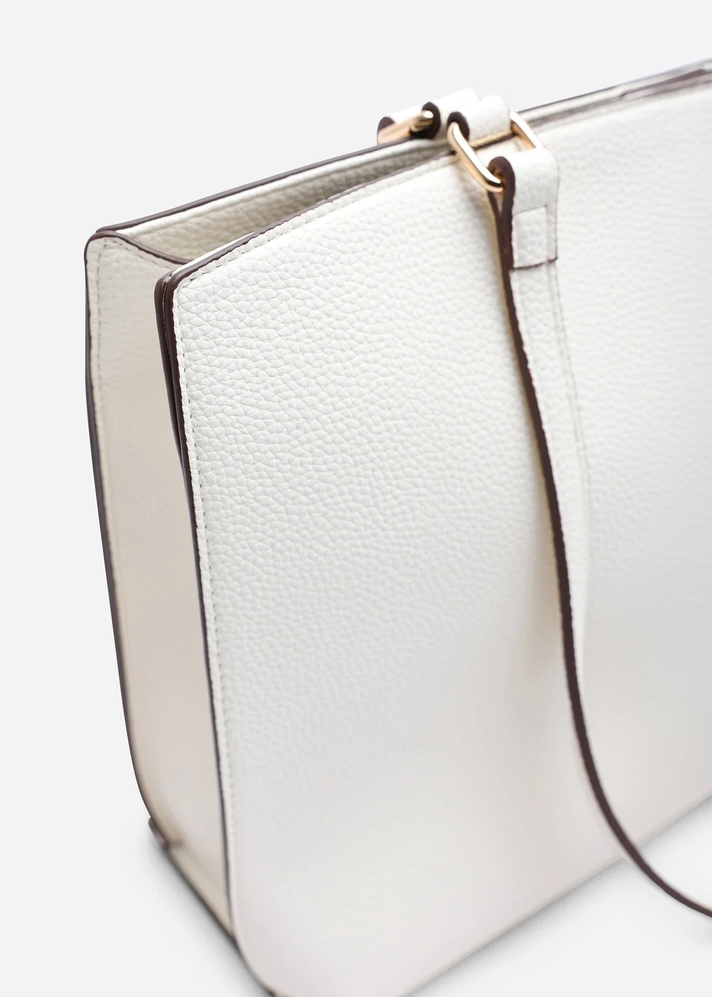 Where's That From Cream Mariella Faux Leather Tote Bag - One Size Image 4