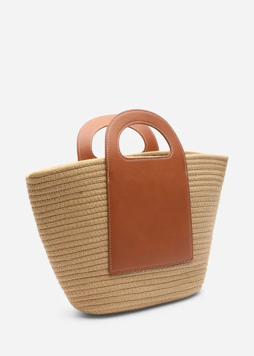 Where's That From Natural Terra Raffia Basket Bag - One Size Image 2
