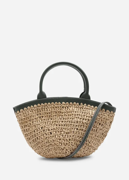 Where's That From Olive Jianna Woven Raffia Tote With Cross Body - One Size Image 1