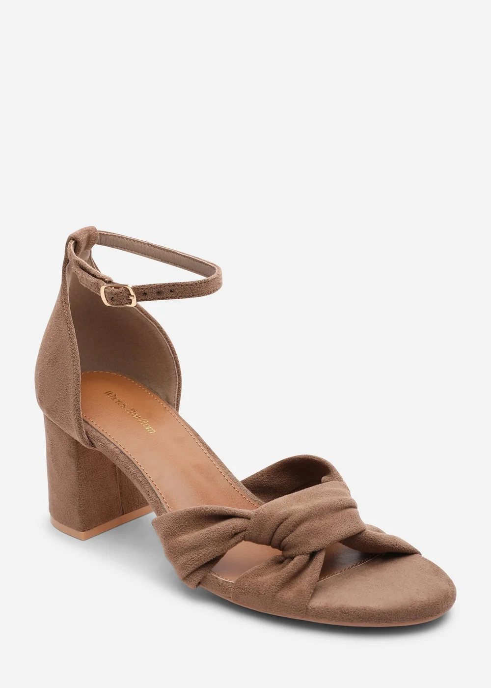Where's That From Camel Avelia Strappy Block Heel Sandal - 4 Image 3