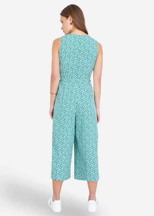 Yumi Green Ditsy Culotte Jumpsuit - 16 Image 2