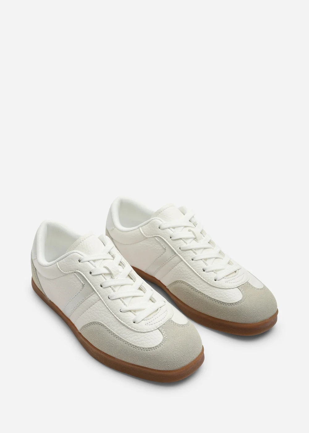 Where's That From Ensley White Silver Low Profile Panel Detailed Trainer - 8 Image 4