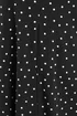 Yours Curve Black Polka Dot Pleat Front Dress - 16 Image 4