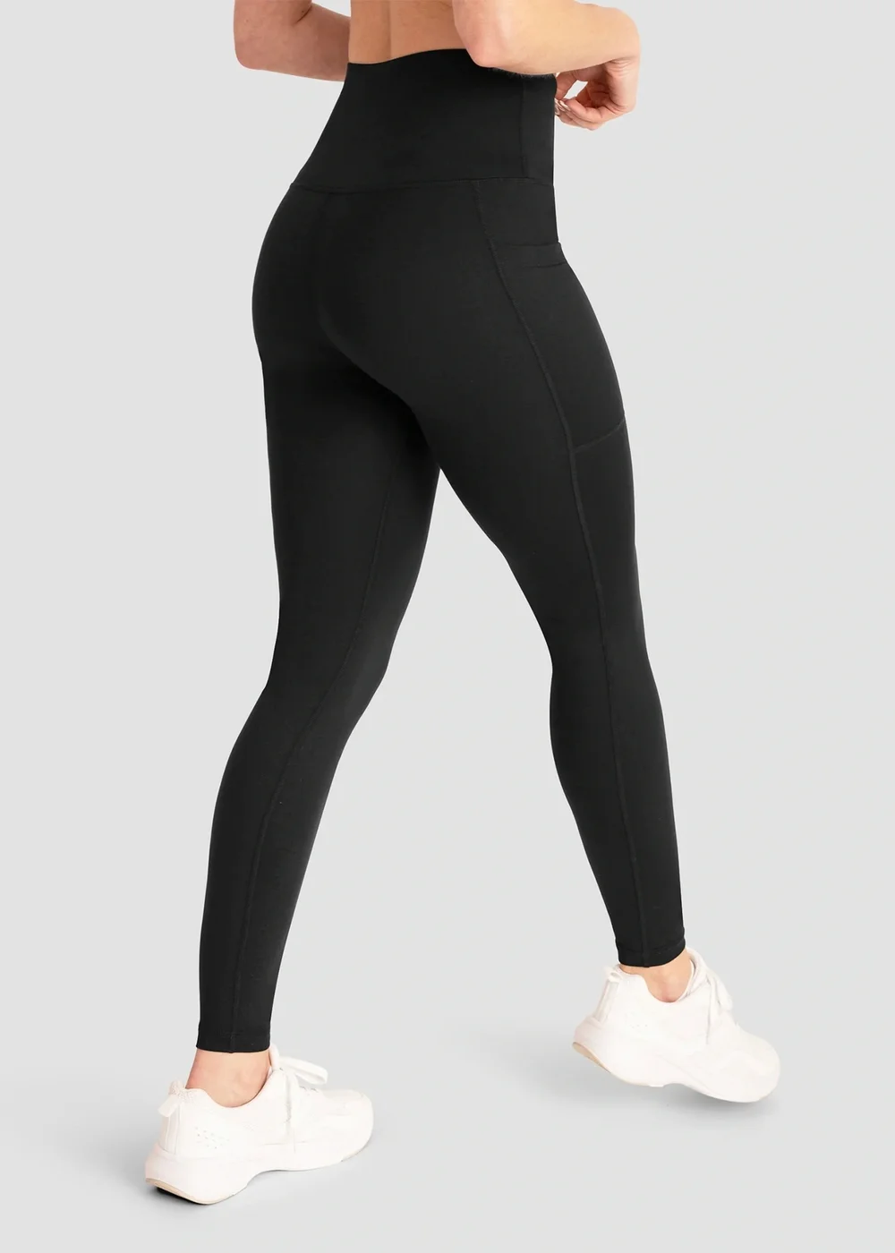 Conturve Black High Waisted Active Shaping Leggings - S Image 3