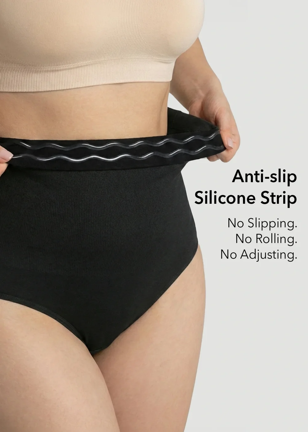 Conturve Black High Waisted Shaping Panty - S Image 3