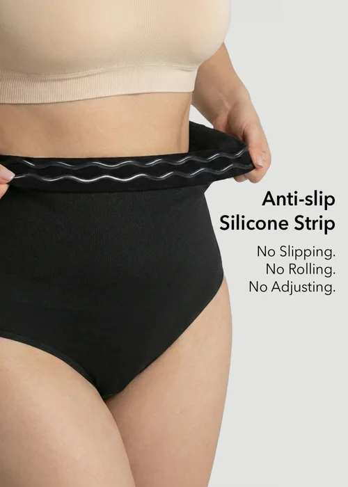 Conturve Black High Waisted Shaping Panty - S Image 3