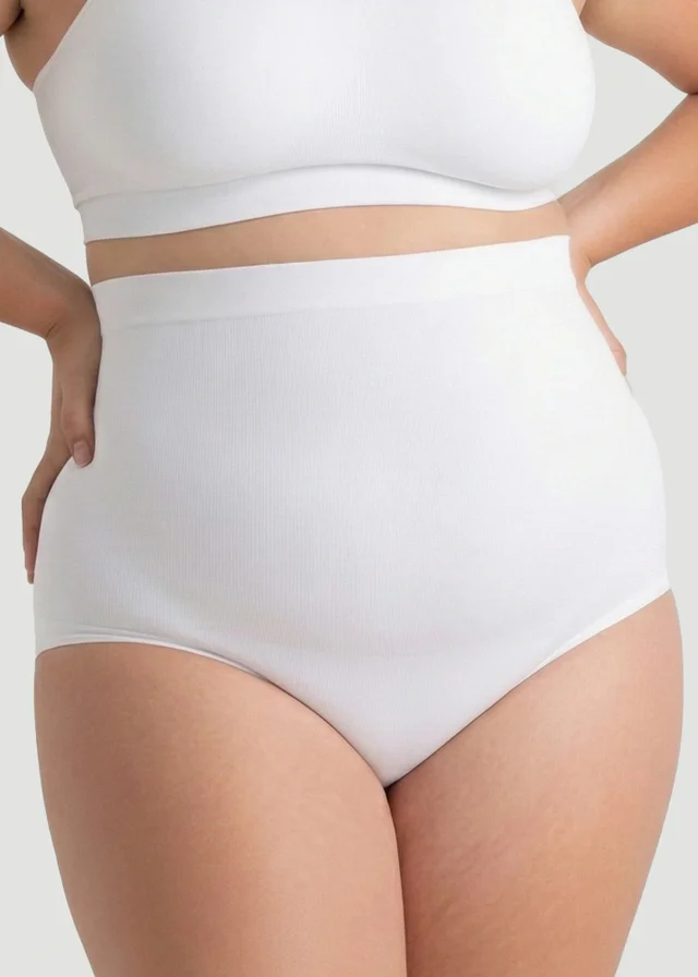 Conturve White High Waisted Shaping Panty