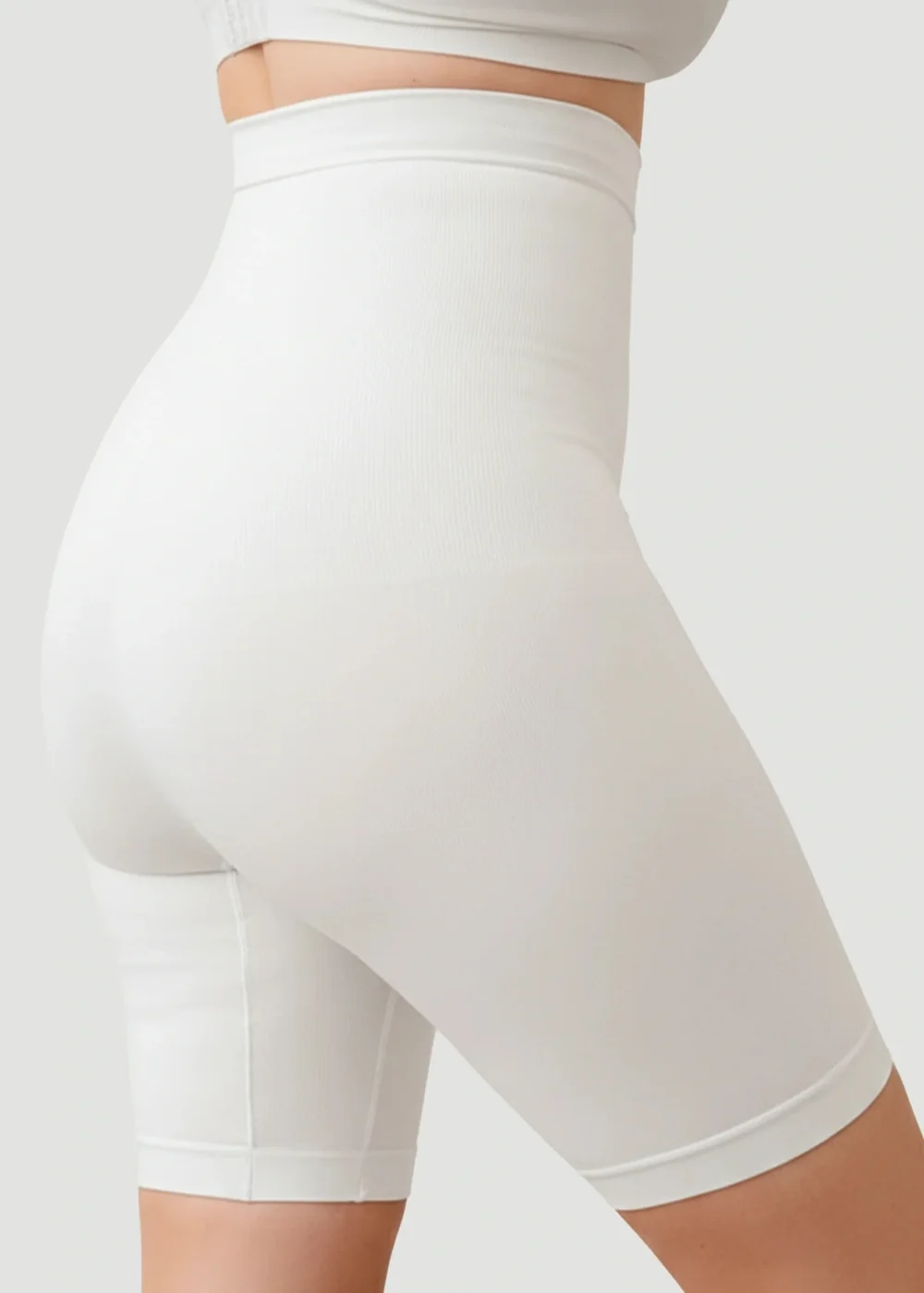 Conturve White High Waisted Shaping Shorts - 3XL Image 2