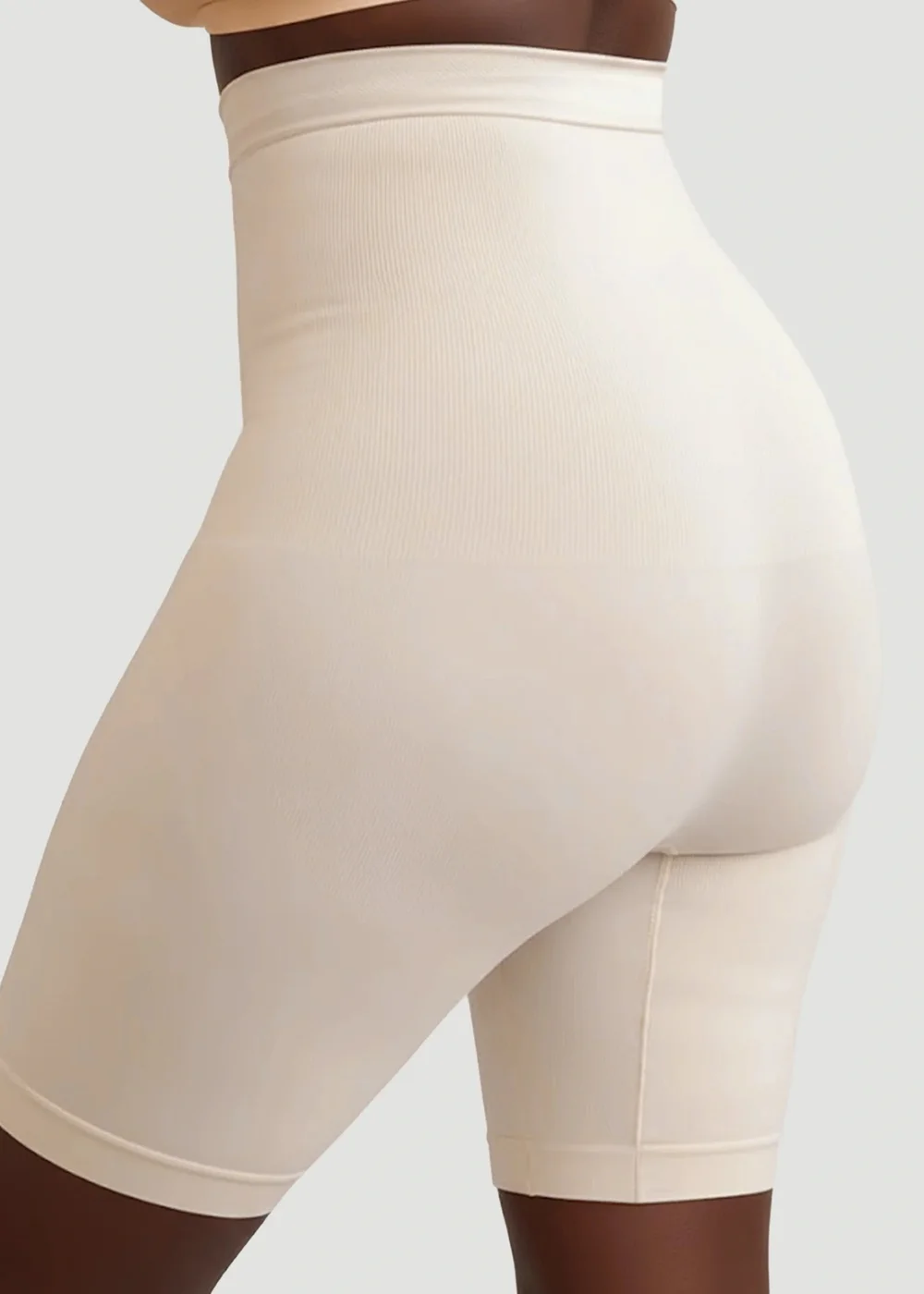Conturve Beige High Waisted Shaping Shorts - XL-2XL Image 2