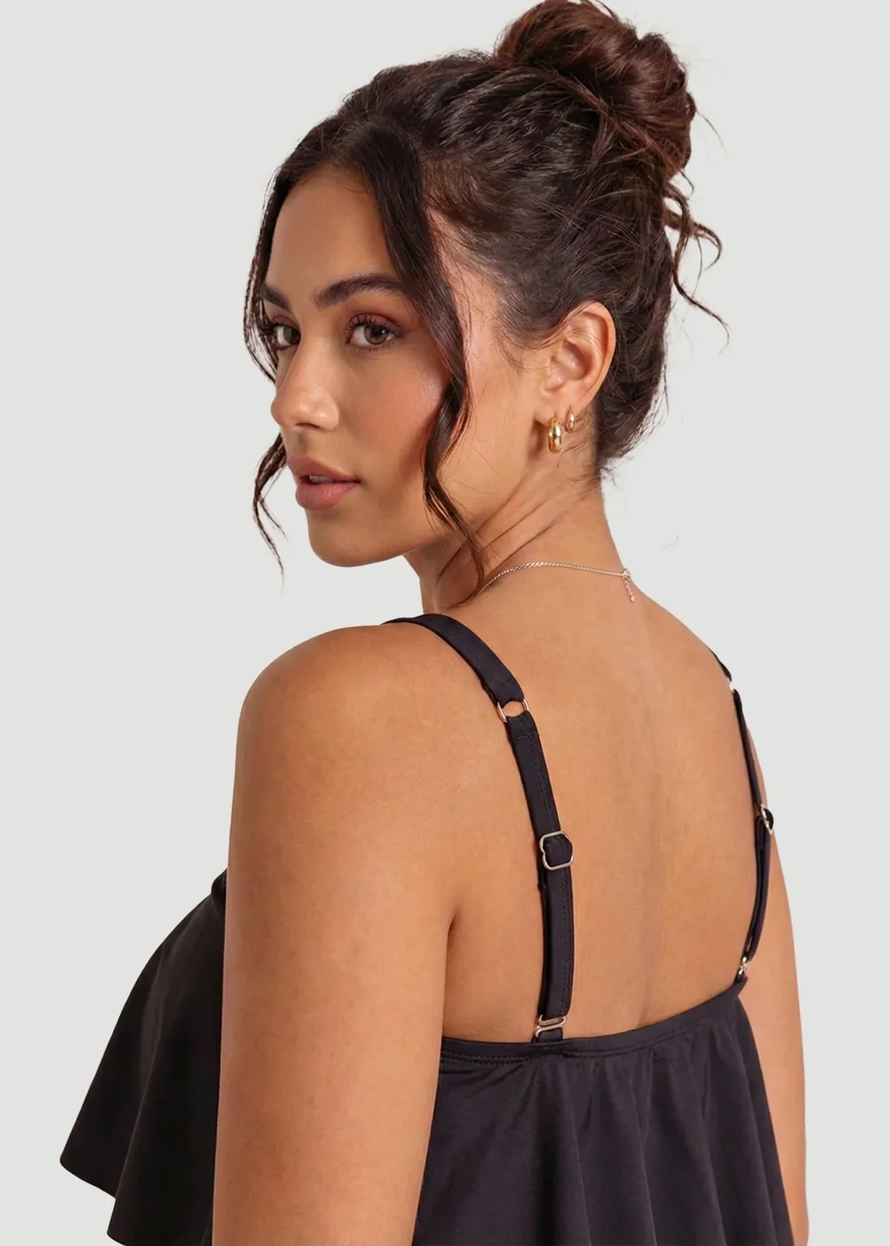 Conturve Black Ruffled Bikini Top - 4XL Image 5