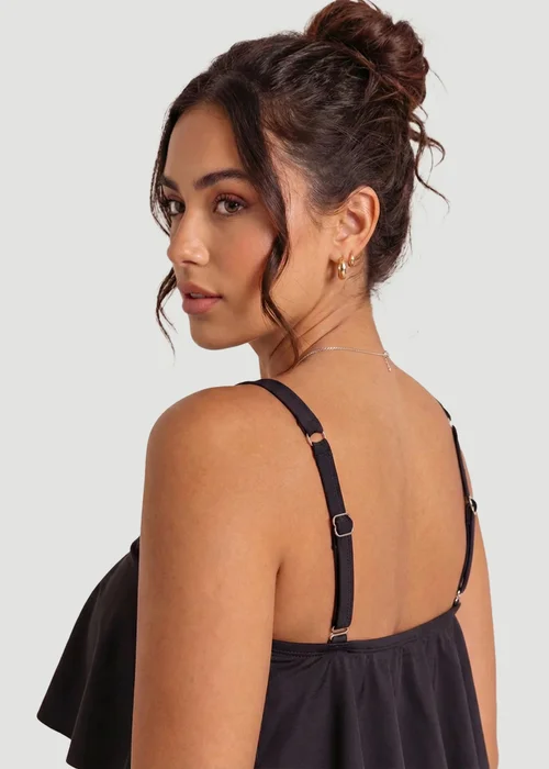 Conturve Black Ruffled Bikini Top - 4XL Image 5