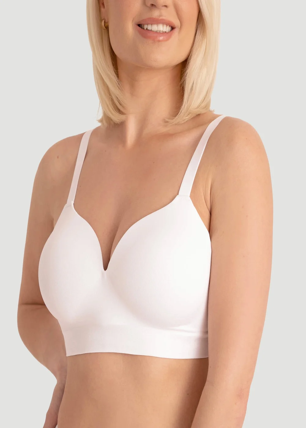 Conturve White Ultimate Comfy Wireless Support Bra - 3XL Image 1