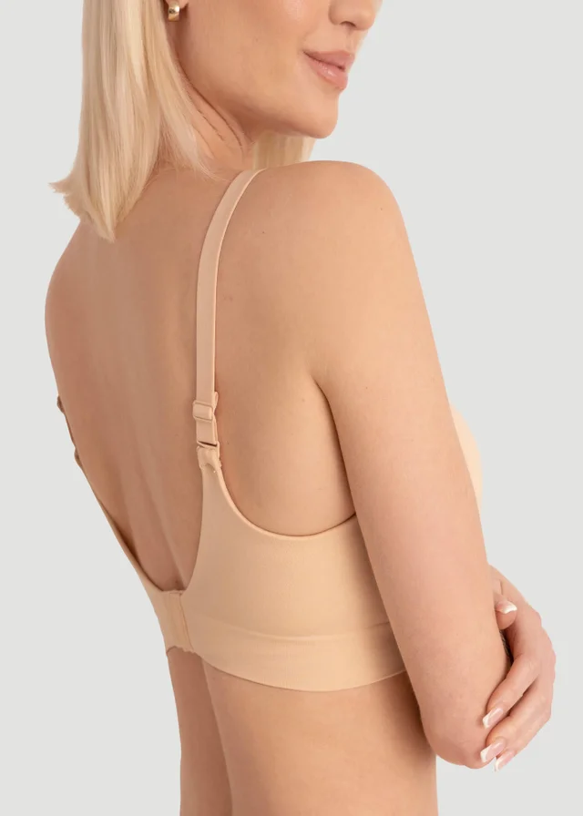 Conturve Beige Ultimate Comfy Wireless Support Bra