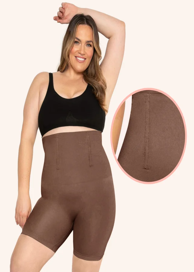 Conturve Brown Shaping SuperPower Shorts Flexible Boning