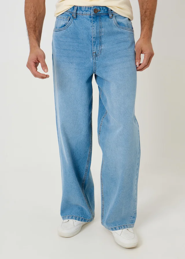 Threadbare Light Blue Baggy Fit Jeans