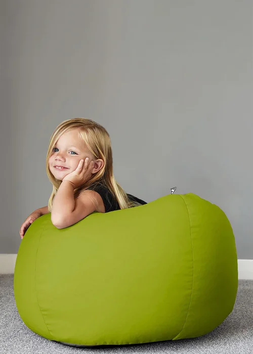 rucomfy Indoor/Outdoor Small Kids Olive Beanbag - One Size Image 1