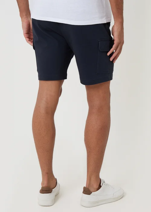 Threadbare Navy Shorter Length Stretch Cargo Shorts - 2XL Image 2