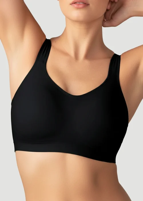 Conturve Black Adjustable Wire Free Shaper Bra - 5XL Image 1