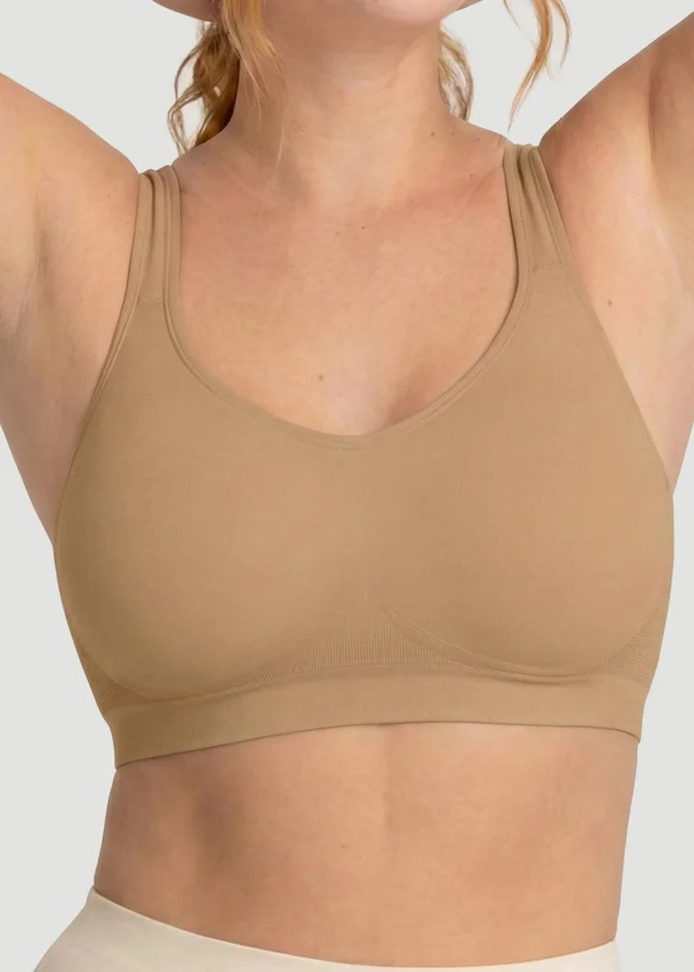 Conturve Tan Adjustable Wire Free Shaper Bra