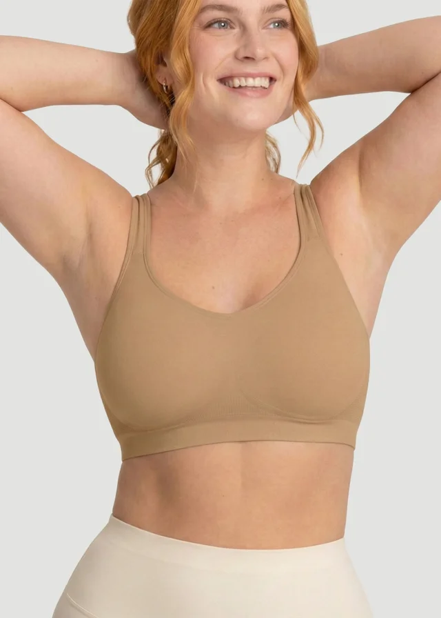 Conturve Tan Adjustable Wire Free Shaper Bra