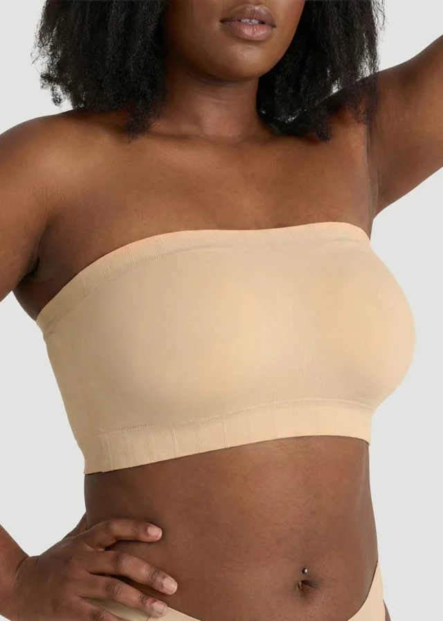 Conturve Beige Convertible Strapless Bandeau Bra