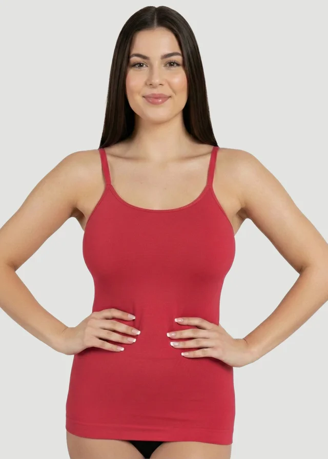 Conturve Daily Red Shaping Scoop Neck Cami
