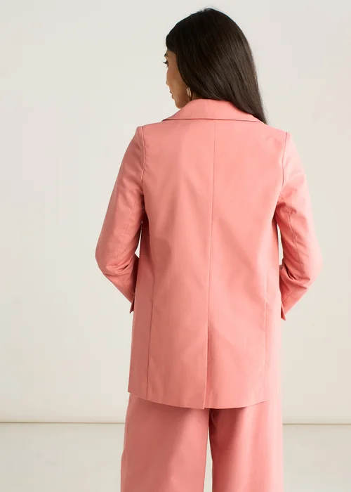 Gini London Coral Edge To Edge Linen Jacket - 16 Image 2