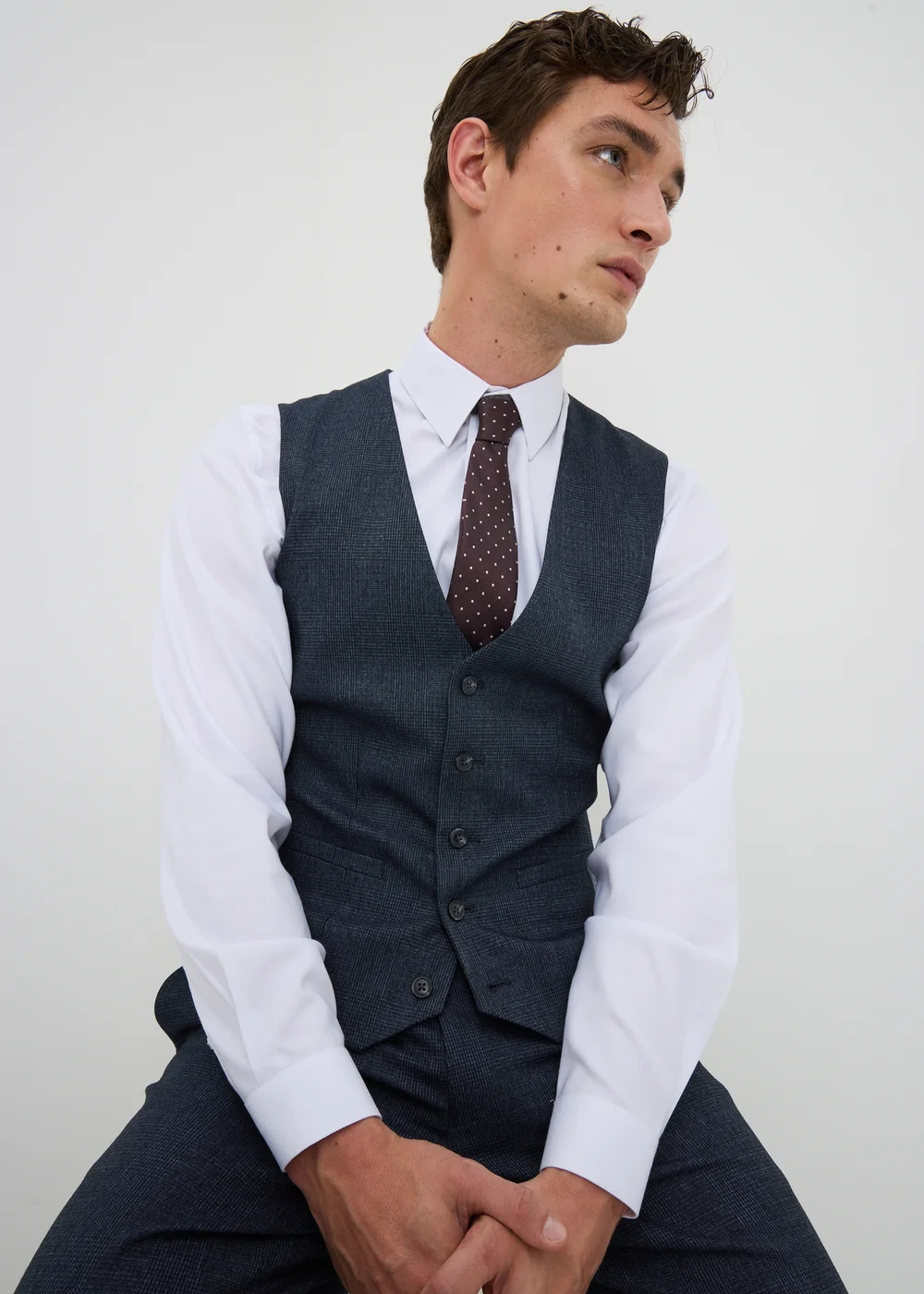 Taylor & Wright Richmond Check Suit Waistcoat - XS Image 1