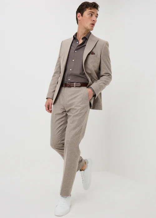Taylor & Wright Regent Italian Stone Tailored Fit Suit Trousers - 32 Waist 29 Leg Image 4