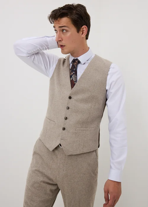 Taylor & Wright Regent Italian Stone Suit Waistcoat - XS Image 1