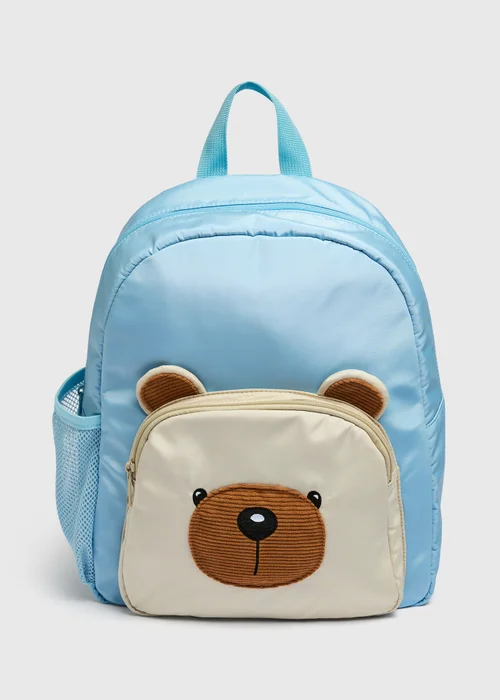 Kids Blue 3D Bear Backpack - One Size Image 1
