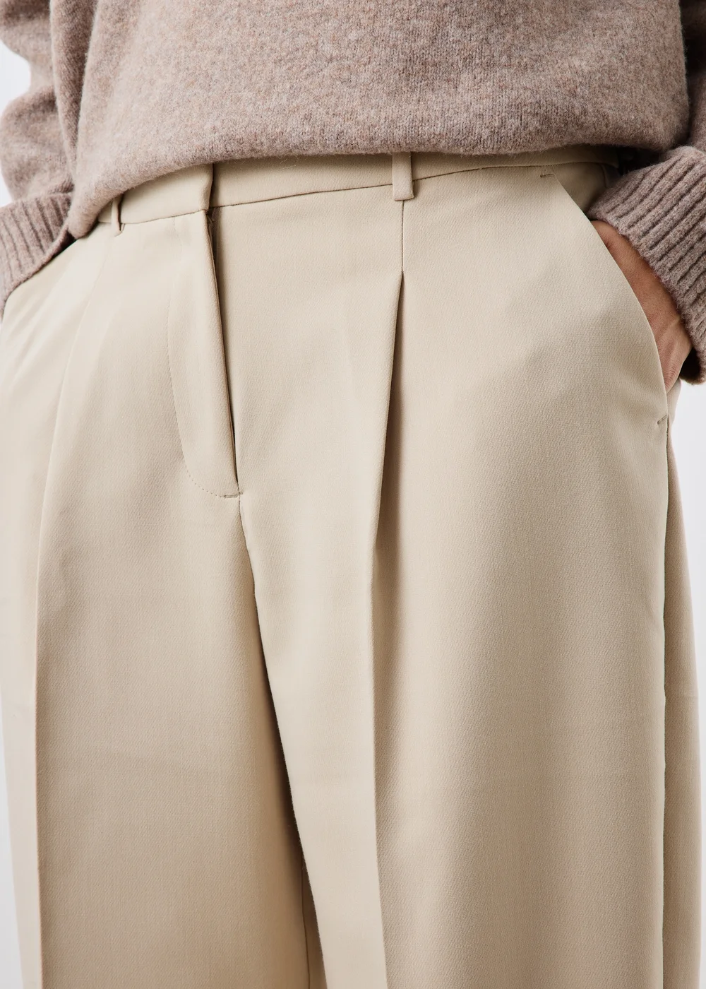 Stone Barrel Leg Trousers - 8/L29 Image 3
