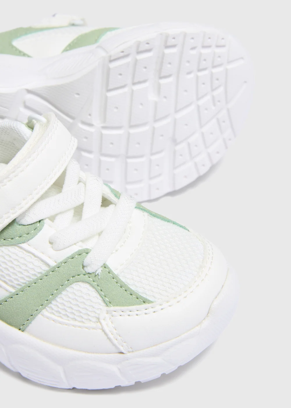 White Chunky Sports Trainers (Younger 10- Older 5) - 4 Infants Image 2