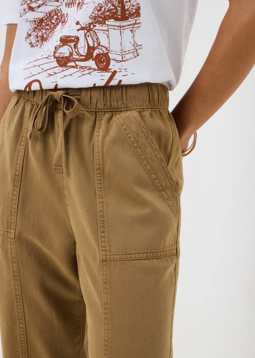 Coffee Drawstring Utility Joggers - 12 Image 3