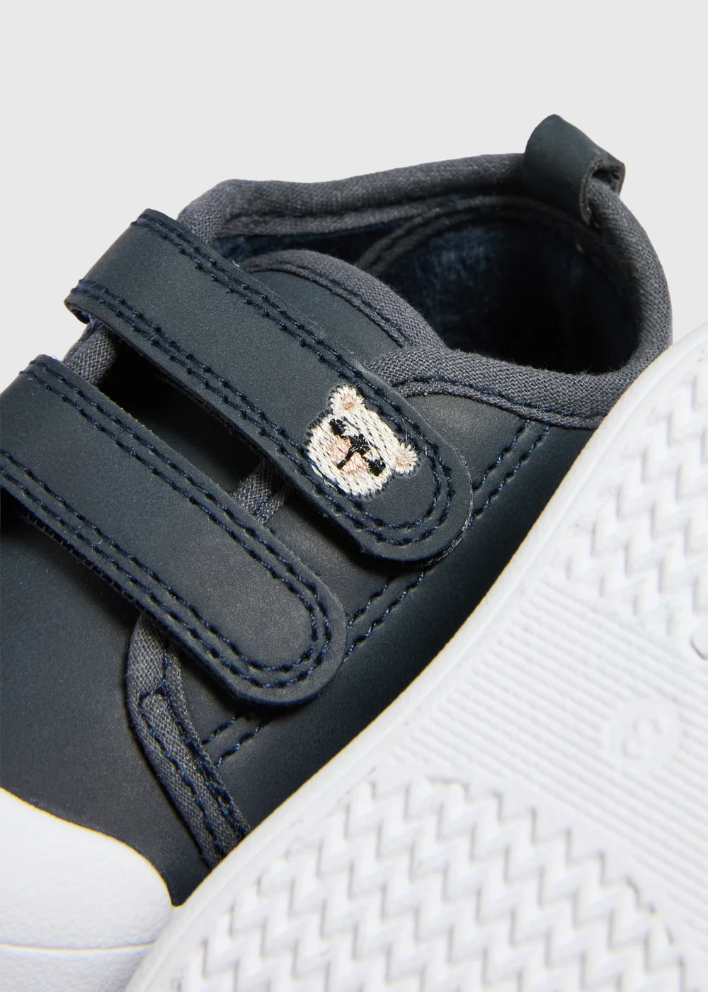 Pre-Walker Boys Navy Faux Leather Trainers (Younger 2-5) - 2 Image 2