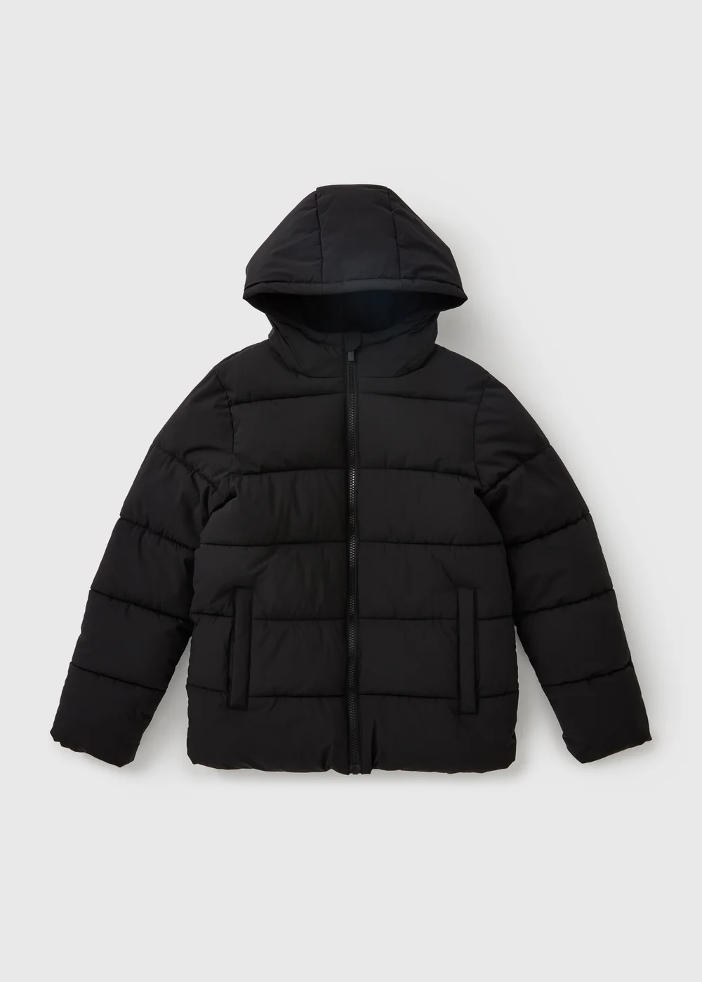 Boys Black Padded Showerproof Coat (7-15yrs) - 7 Yrs Image 1