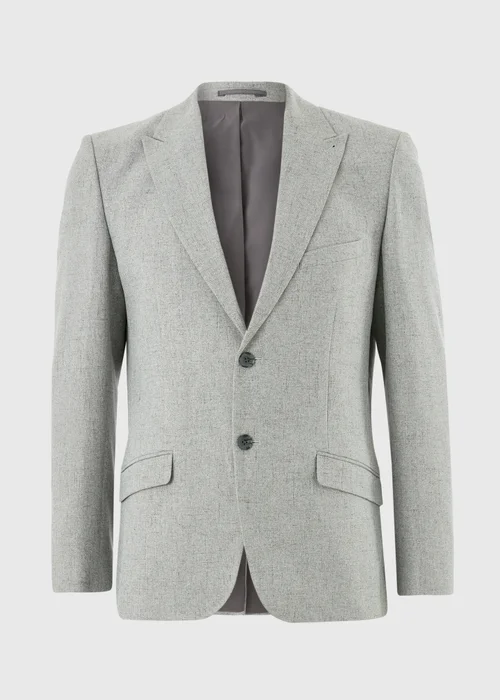Taylor & Wright Griffith Grey Fleck Slim Fit Suit Jacket - 42 Chest Short Image 5