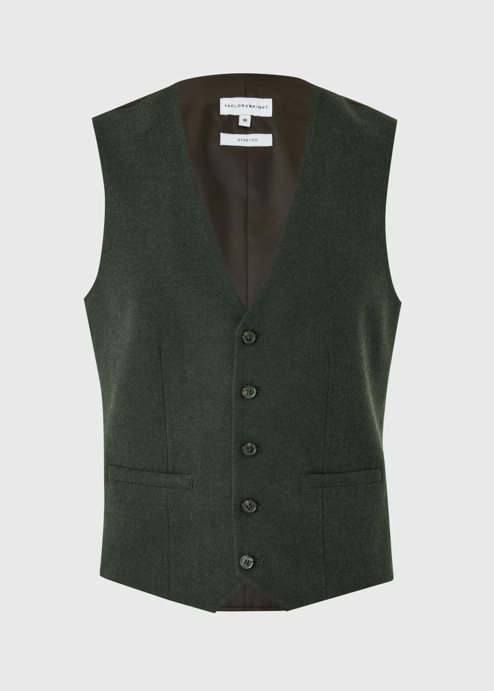 Taylor & Wright Green Greenwich Waistcoat - S Image 1