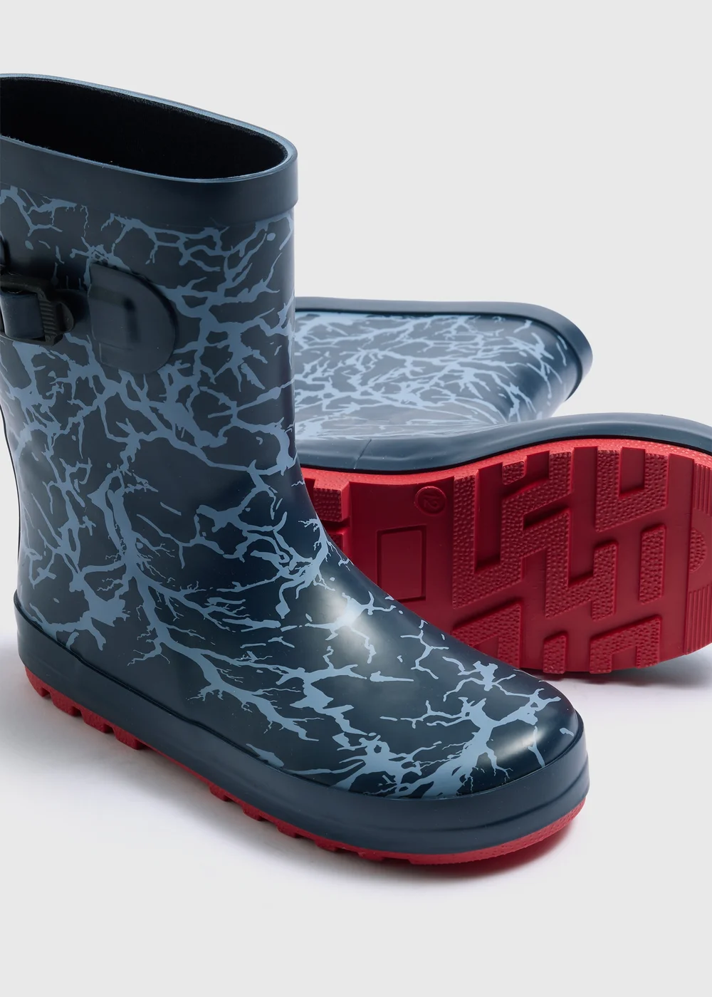 Boys Blue Storm Wellies (Younger 10-Older 6) - 4 Image 2