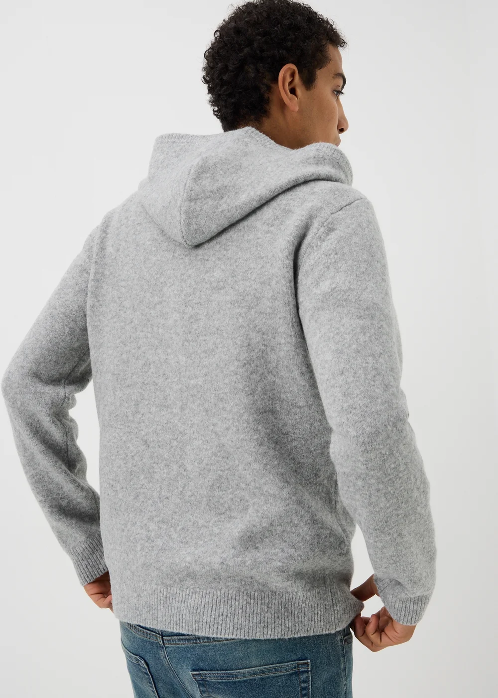 Grey Cosy Pull Over Hoodie - S Image 2
